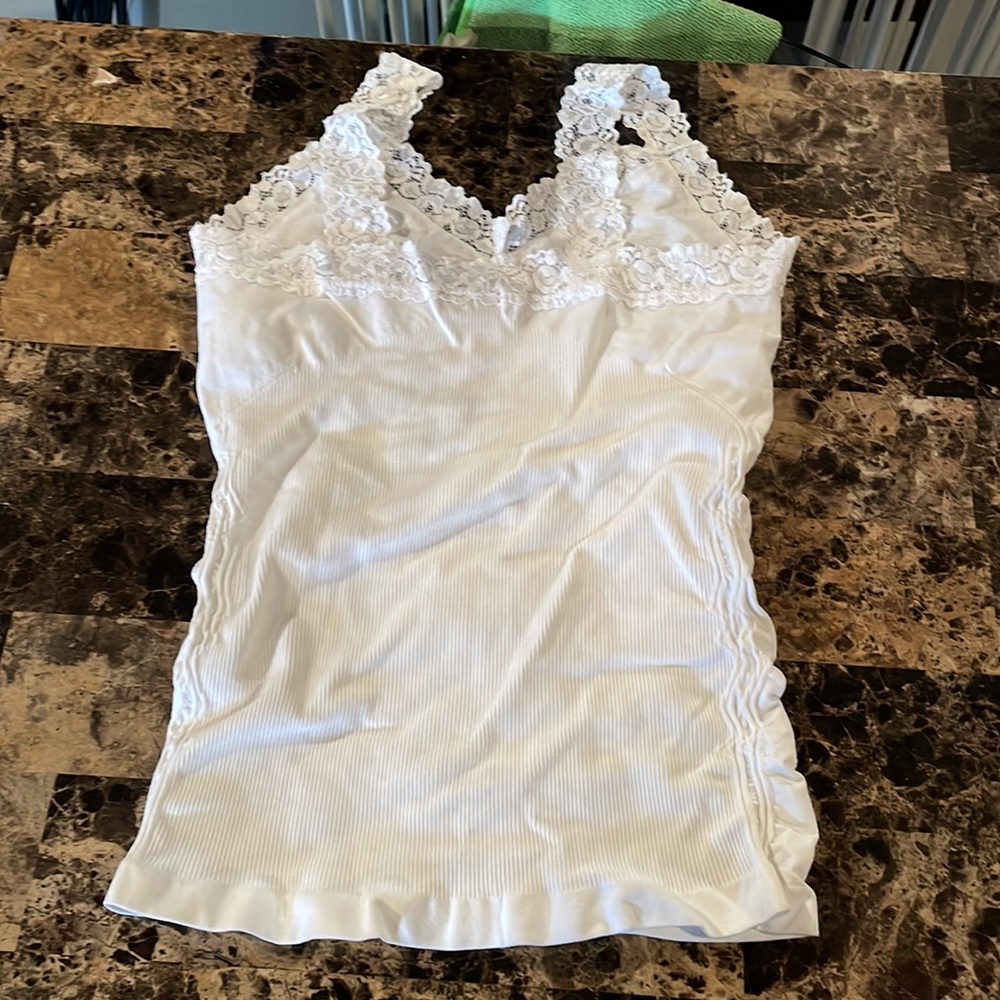 Tan top with silver bling - Picture 2 of 3